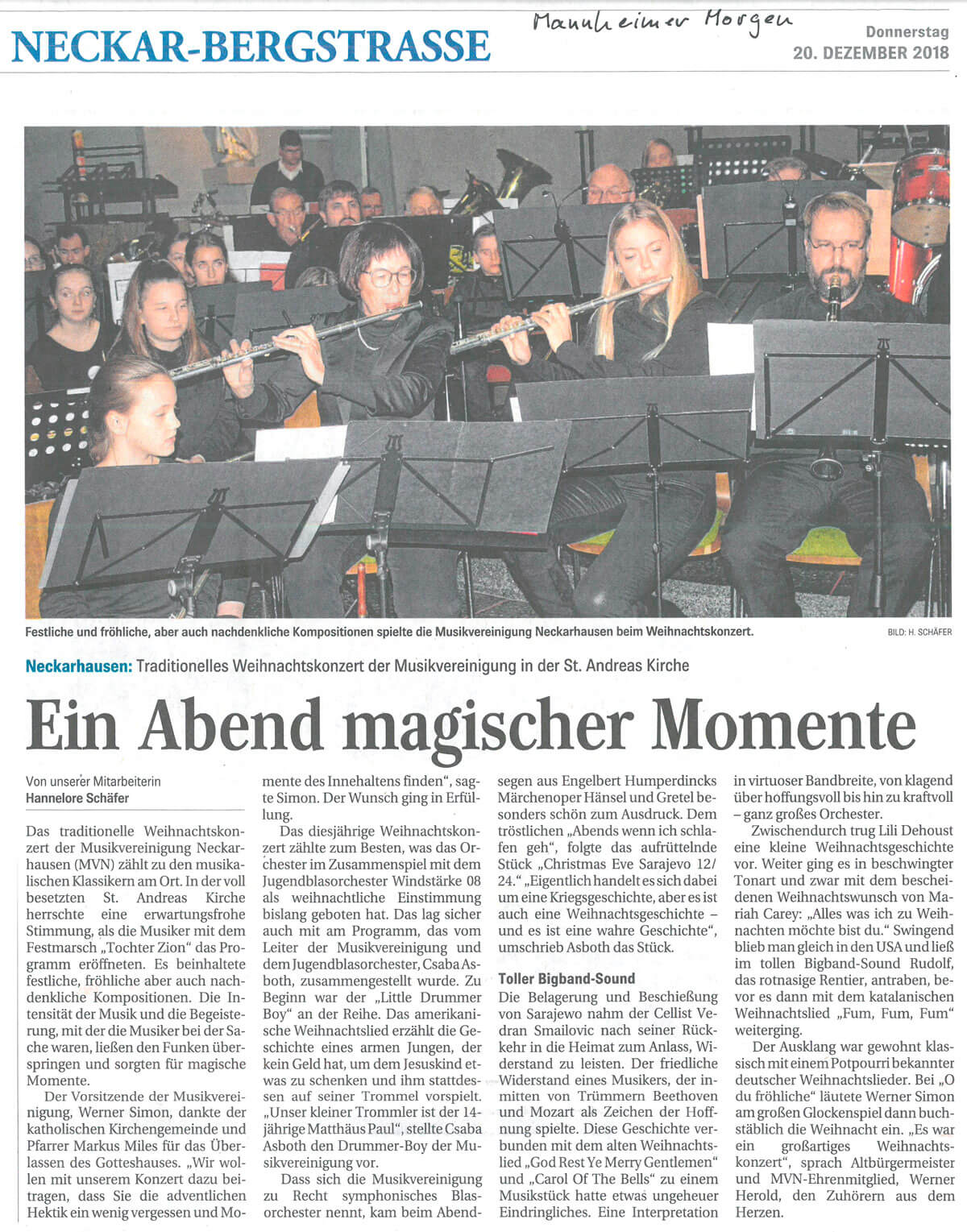 Pressebericht MM vom 20.12.18