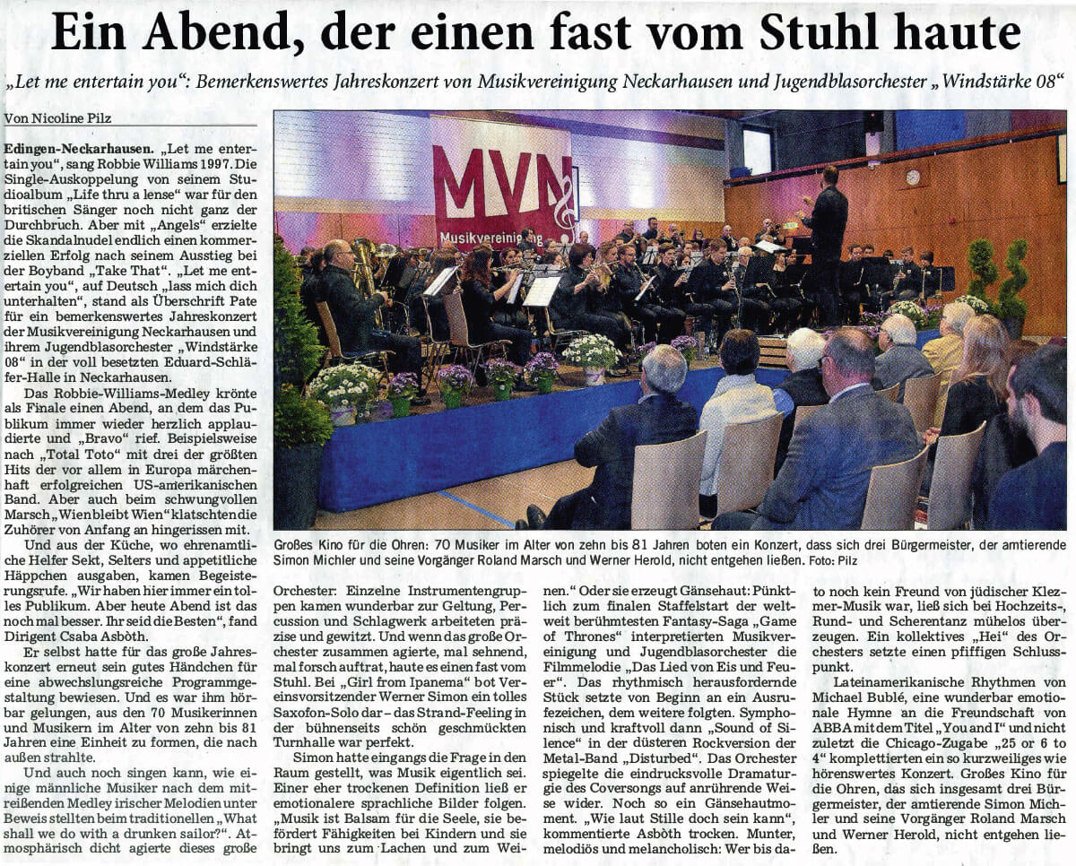 Ein Abend, der einen fast vom Stuhl haute (Foto: Pilz/RNZ)