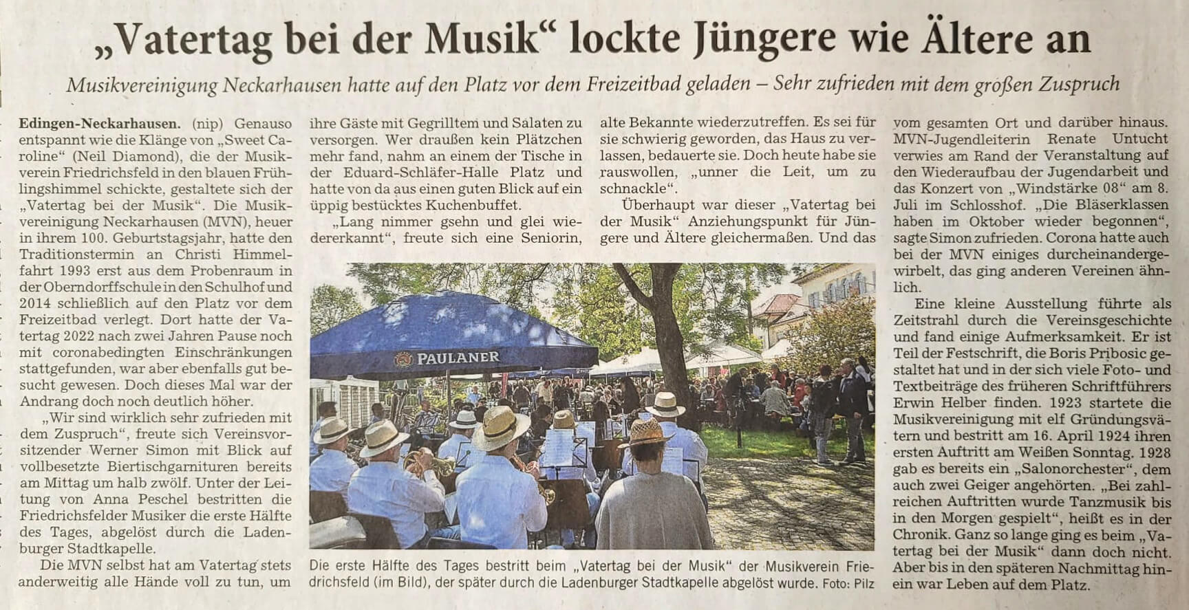 "Vatertag bei der Musik" lockte J&uuml;ngere wie &Auml;ltere an