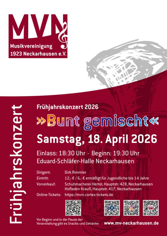 Plakat Frühjahrskonzert 2026