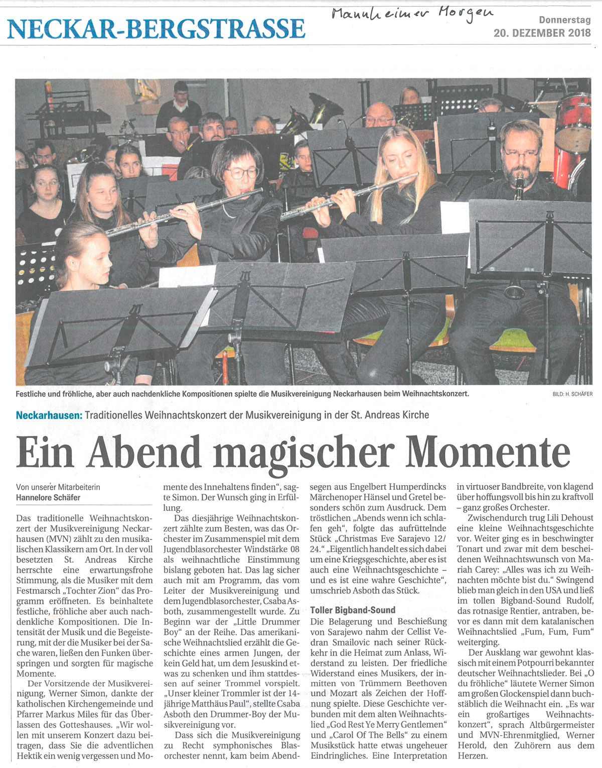 Pressebericht MM vom 20.12.18