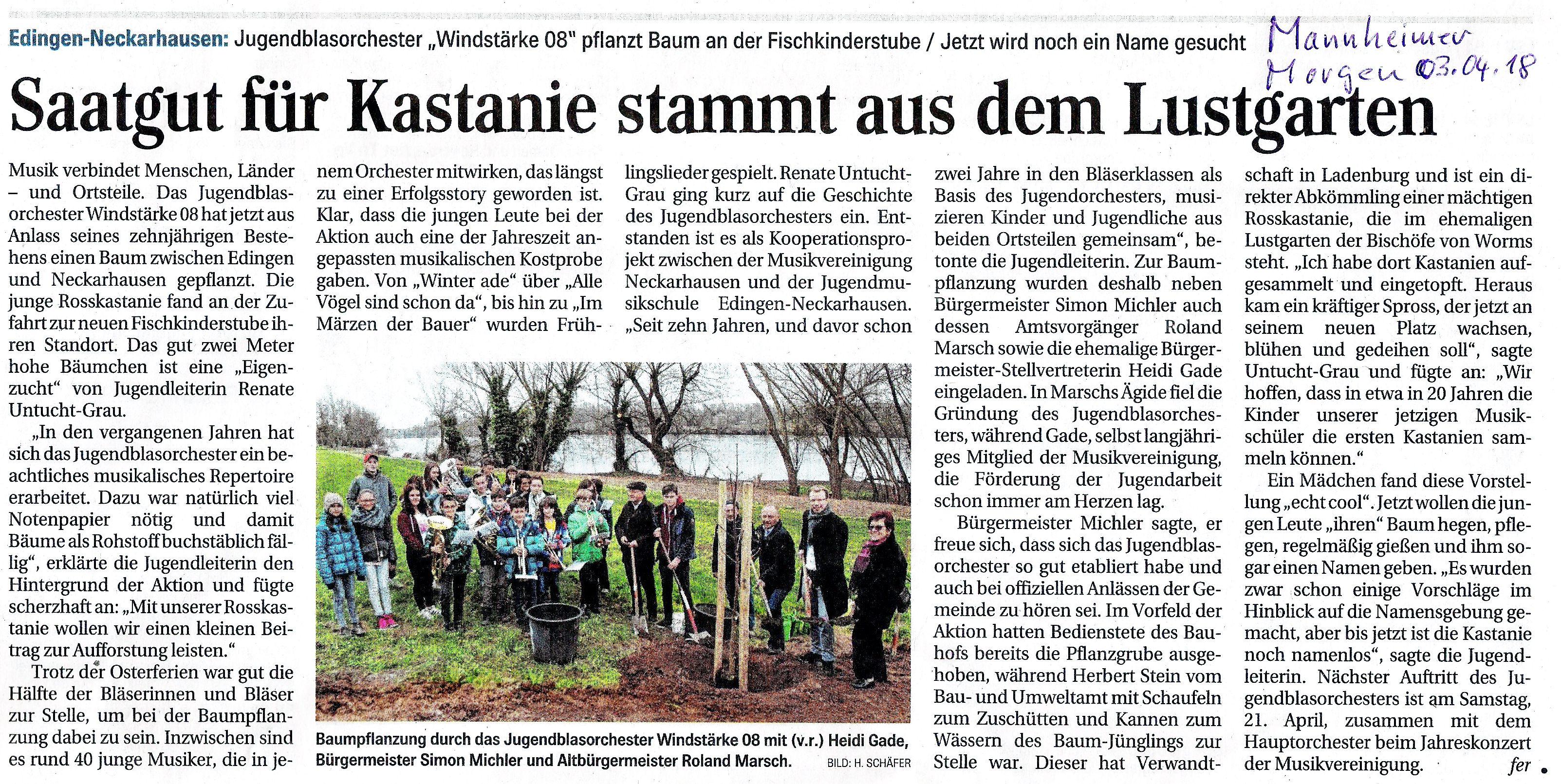 Pressebericht Mannheimer Morgen vom 3.1.18